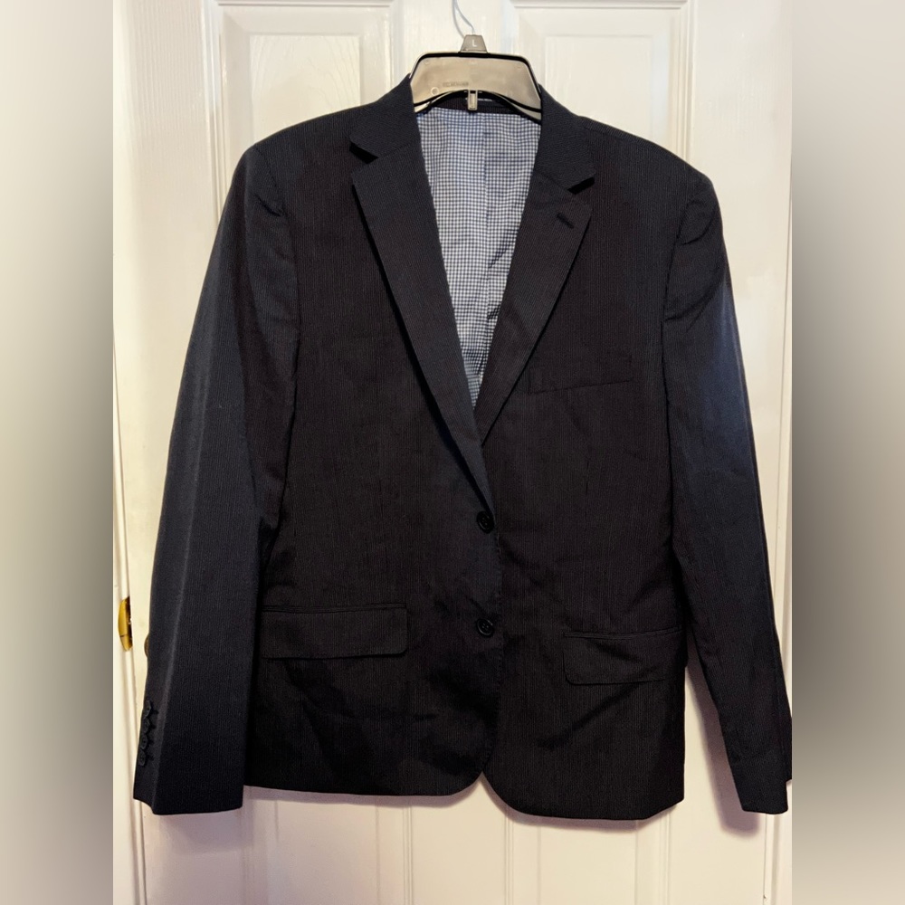 Blue pinstripe Stafford suit 40s